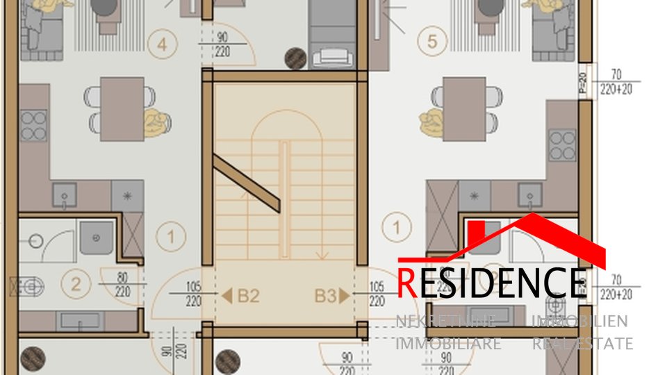 Pula, Šijana, stanovanja v izgradnji, stanovanje v prvem nadstropju