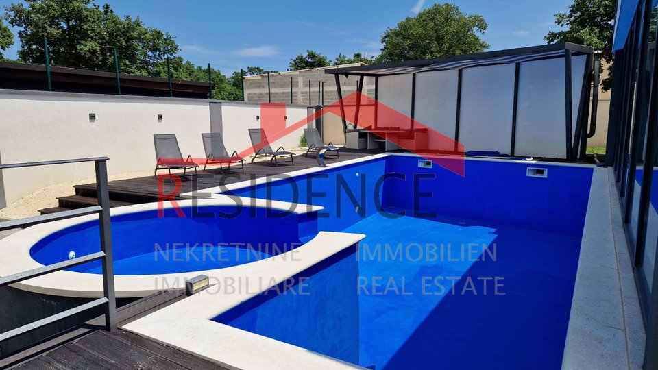 New house with a swimming pool