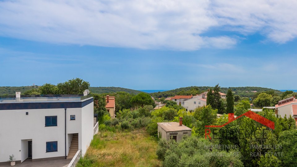 Banjole, lussuosa nuova villa con piscina, vista mare