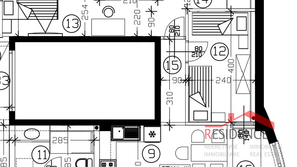 Pula-Veli Vrh, neue Wohnung im zweiten Stock